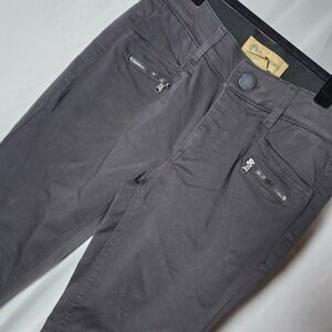 Democracy Womens Gray "Ab" Technology Skinny Pants Size 2 Zipper Pockets